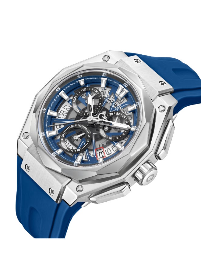 Quantum Men's Silicone Chronograph Watch HNG1097.359 - 47 mm - Image 2