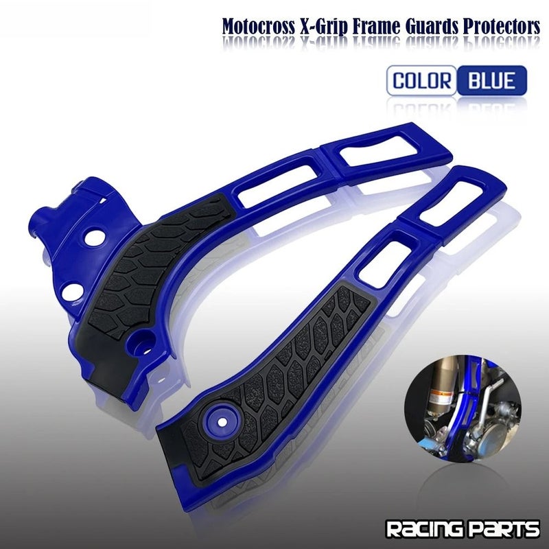 X Grip Frame Protector Cover Blue Compatible With Yamaha YZ WR 125 250 250X YZ125 YZ250 YZ250X WR125 WR250 2006 2022 - Image 4
