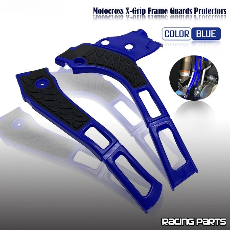 X Grip Frame Protector Cover Blue Compatible With Yamaha YZ WR 125 250 250X YZ125 YZ250 YZ250X WR125 WR250 2006 2022 - Image 5