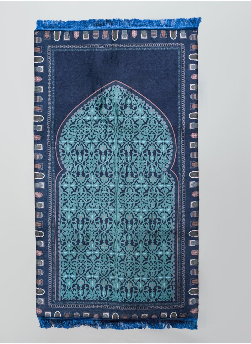 Handmade Oriental Domes Padded Prayer Mat and Quran Cover Set  - Image 2