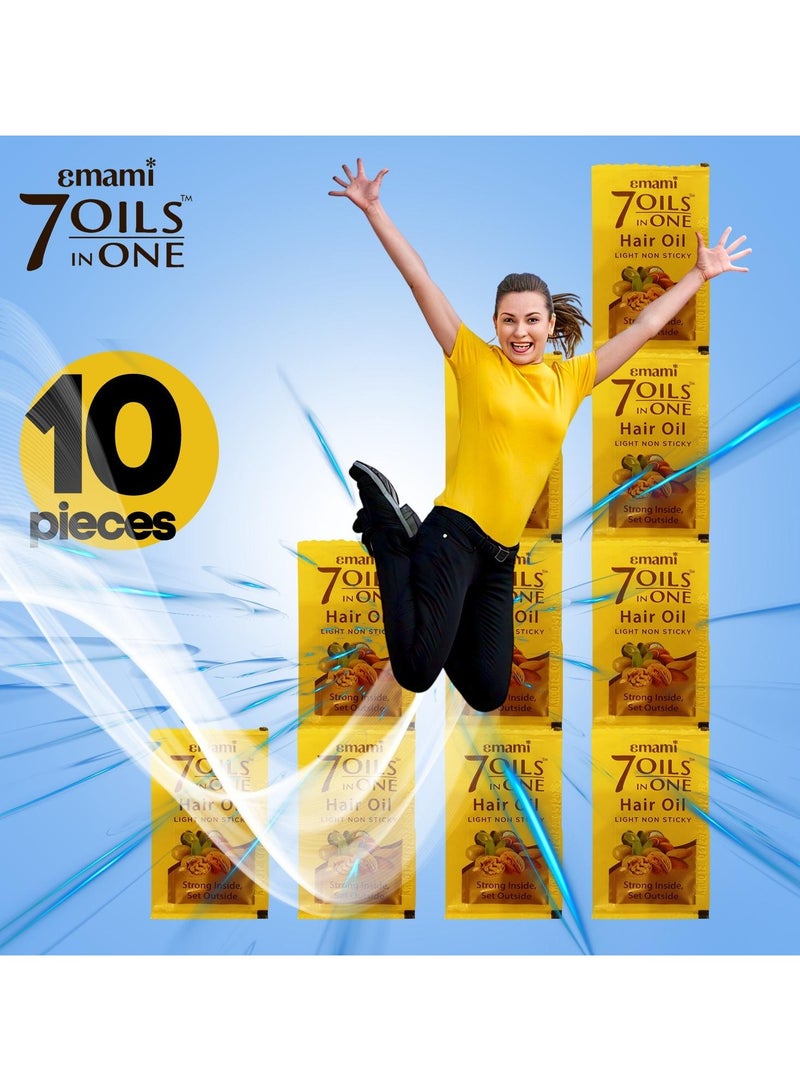 إمامي 7 زيوت في زيت شعر واحد خفيف غير لاصق - 2.5 مل - 10 أكياس  - Image 2
