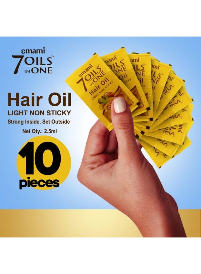 إمامي 7 زيوت في زيت شعر واحد خفيف غير لاصق - 2.5 مل - 10 أكياس - Image 4