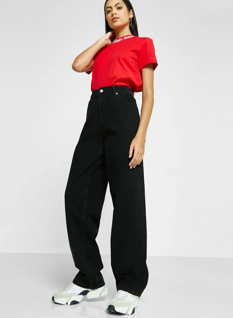 Calvin Klein Jeans High Waist Straight Jeans