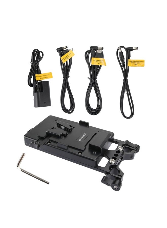 CAMVATE V Lock Mounting Plate Power Supply Splitter with 15mm Rod Clamp - 1524 - Image 5