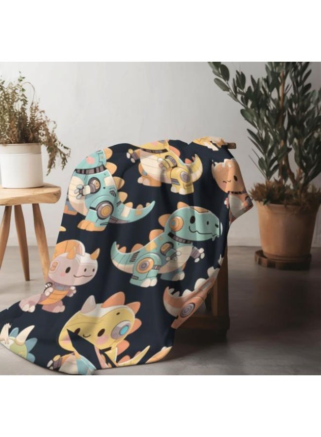 عام بطانية رقيقة من الفانيلا الكرتونية للأطفال والرضع (دافئة ومريحة، ومناسبة للنوم والألعاب) 70 سم * 100 سم - Image 4