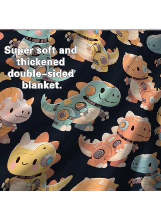 عام بطانية رقيقة من الفانيلا الكرتونية للأطفال والرضع (دافئة ومريحة، ومناسبة للنوم والألعاب) 70 سم * 100 سم - Image 3