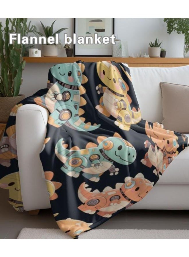 عام بطانية رقيقة من الفانيلا الكرتونية للأطفال والرضع (دافئة ومريحة، ومناسبة للنوم والألعاب) 70 سم * 100 سم - Image 5