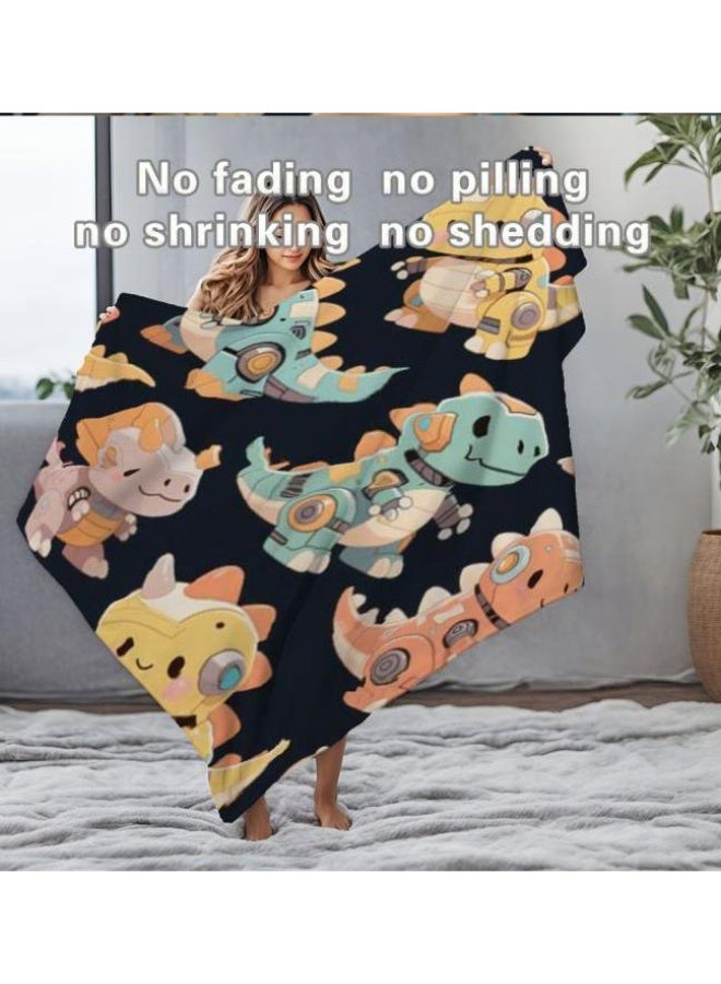 عام بطانية رقيقة من الفانيلا الكرتونية للأطفال والرضع (دافئة ومريحة، ومناسبة للنوم والألعاب) 70 سم * 100 سم - Image 2