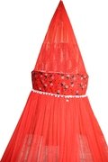 Creative Textiles Good Night Sleep Red Mosquito Net - Image 3