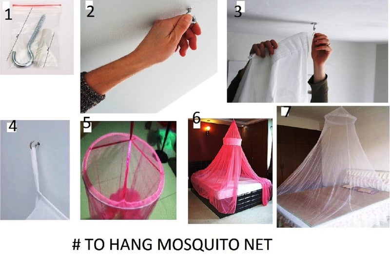 Creative Textiles Good Night Sleep Red Mosquito Net - Image 5