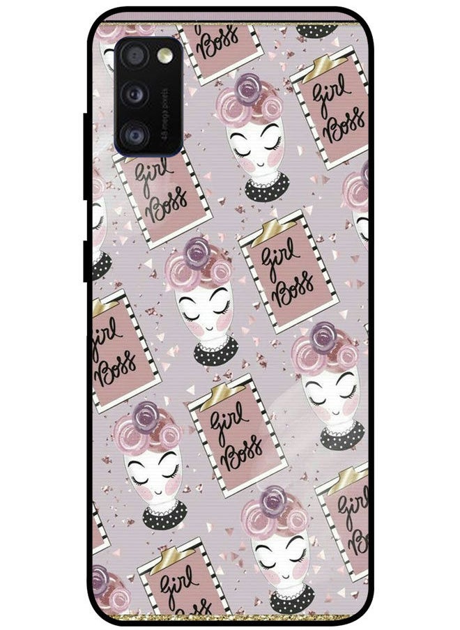 EYE CATCH Protective Case Cover For Samsung Galaxy A41 Smart Series Printed Protective Case Cover for Samsung A41 Girl Boss  - Image 1