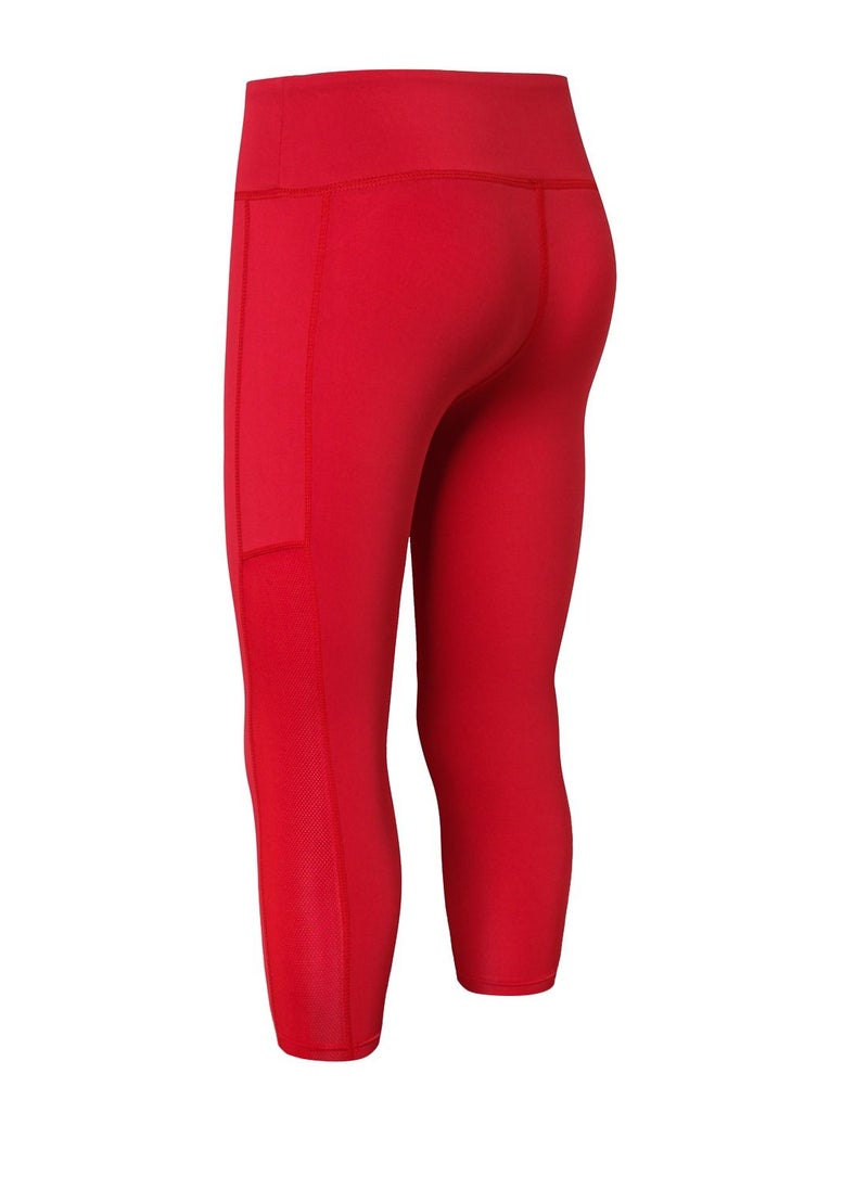 Loquat - Women Quick Dry Breathable Elastic Trousers Red - Image 1