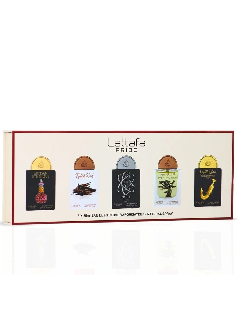 Lattafa Pride Eau de Parfum Gift Set Collection No.2 (5 x 20ml)