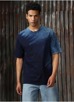 HIGH STAR Acid Washed Round Neck T-Shirt by Styli  - Image 1