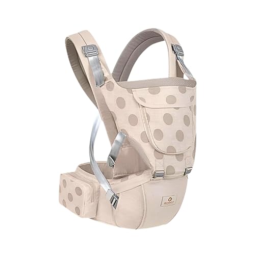 OBABY Premium 5-in-1 Ergonomic Baby Carrier with Integrated Hip Seat – Premium Cotton, Adjustable Lumbar Support & Breathable Fabric for Newborns to Toddlers (0-36 Months) - Image 2