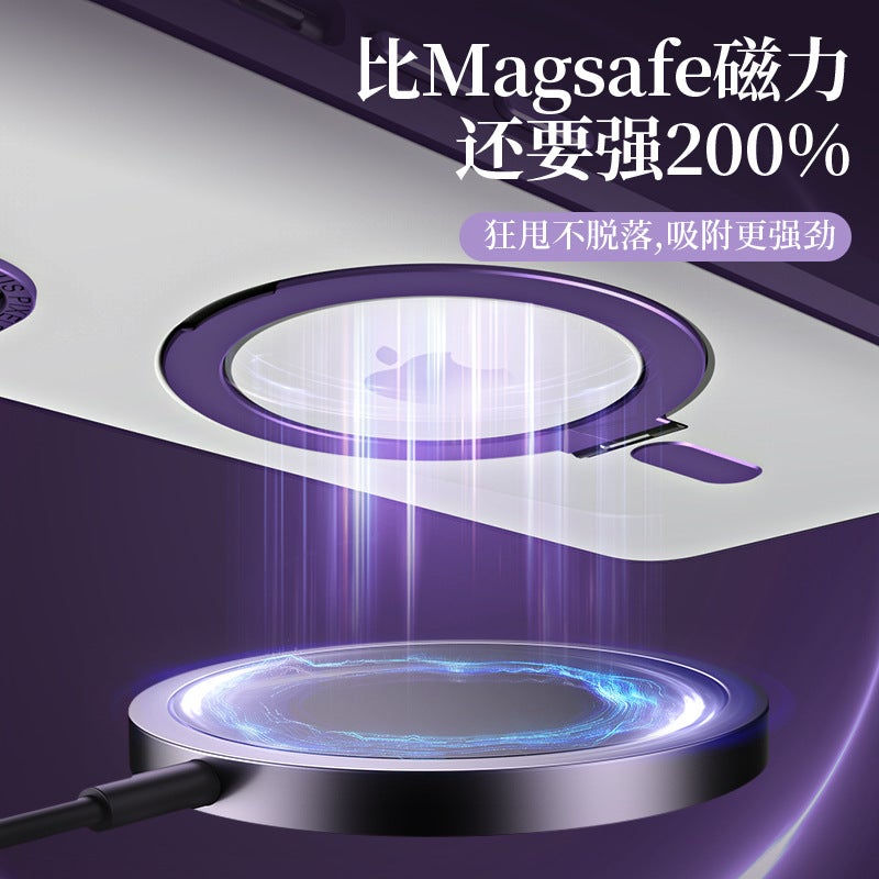 غطاء MagSafe بTPU لـ iPhone 12 / 12 Pro مع مغناطيس قوي وحامل قائم مع ملمس غير لامع مع ملمس ناعم باللون Frosted مغناطيسي بوظيفة حامل من مادة TPU للمكتب المنزلي للتنقل اليومي - Image 4