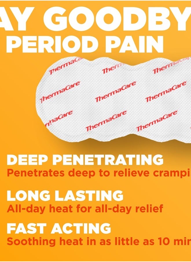ThermaCare - Portable Menstrual Heating Pad, Period Therapy Heat Patches for Cramps (6 Count) - Image 1