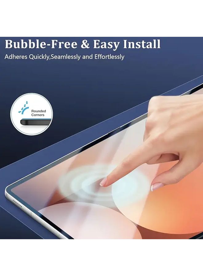 2 Pack Tempered Glass Screen Protector HD Transparent For 12.4 Inch Tablet Galaxy Tab S8 Plus - Image 4