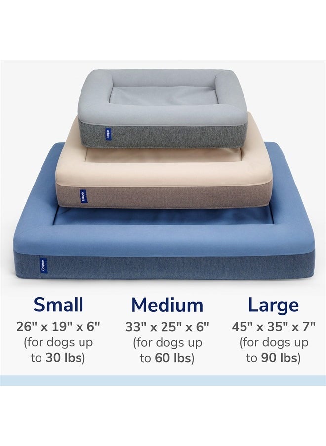 Casper - Dog Bed, Plush Memory Foam, Small, Sand - Image 1