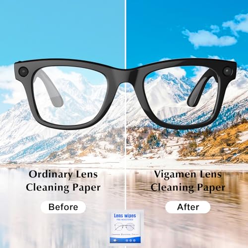Vigamen Smart Glasses Accessories Kit for Ray-Ban Oakley/Meta Wayfarer/Headliner/Skyler/Includes 4 Pairs Nose Pads,4 Pairs Anti-Slip Ear Hook,2 Pcs Anti-Drop Lanyard,6 Pcs Lens Cleaning Papers - Image 5