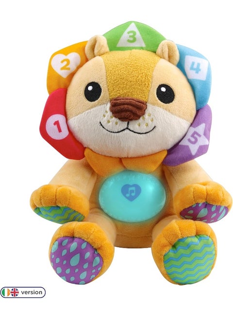 Lullaby Lights Lion, Baby Night Light Projector, Baby Born Plush Toy, Soft Cuddly Toy With Lights And Music, Soothing Baby Musical Toy For Boys And Girls Aged 6 Months+, English Version