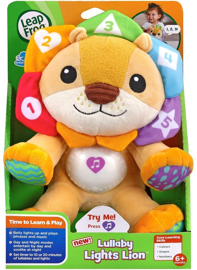 LeapFrog Lullaby Lights Lion, Baby Night Light Projector, Baby Born Plush Toy, Soft Cuddly Toy With Lights And Music, Soothing Baby Musical Toy For Boys And Girls Aged 6 Months+, English Version  - Image 5