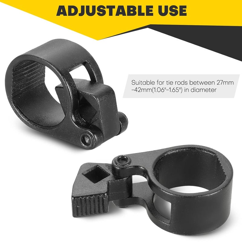 Acymner Universal Inner Tie Rod Removal Tool | Heavy-Duty Steering Track Rod Removal Tool, Inner Tie Rod Wrench 27-42mm for Car Truck SUV Motorcycle - Image 4