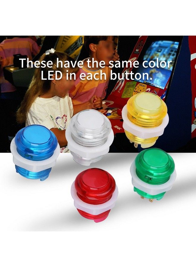 Walfront Arcade Led Button 5Pc/Set Led Illuminated Push Button With Microswitch For Arcade Game Parts Multicade Choice Of 5 Colour - Image 3