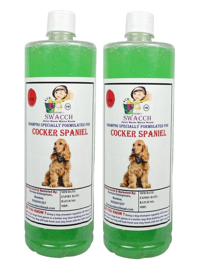 SWACCH Shampoo Specially FORMULATED for Cocker Spaniel (1 Litre) (Pack of 2) NEEM ALOVERA - Image 3