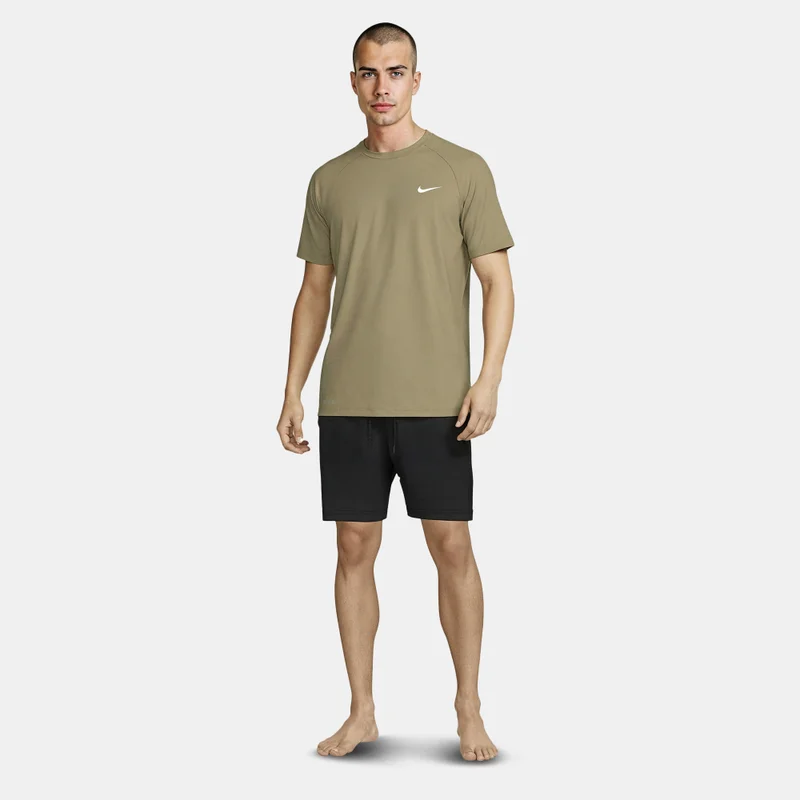 Nike Purple Men's Swim Hydroguard Essential Dri-FIT UV swimming Top for Men | Best Price UAE