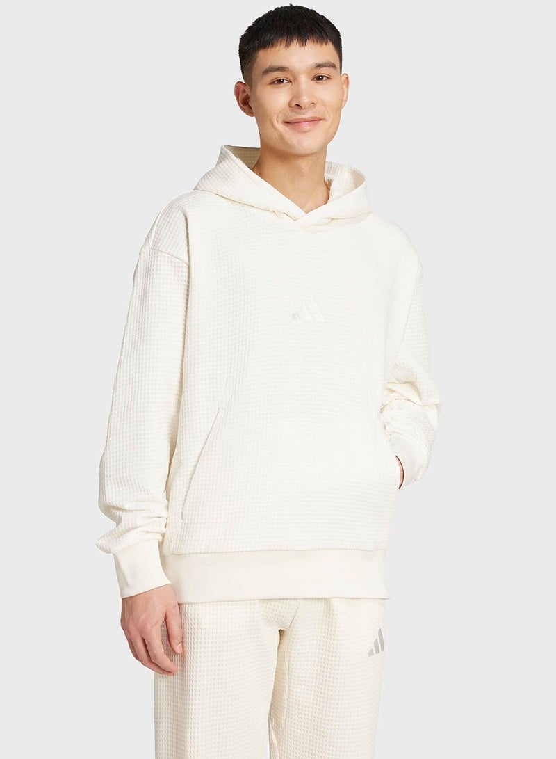 Adidas All Szn Waffle Knit Hoodie - Image 1