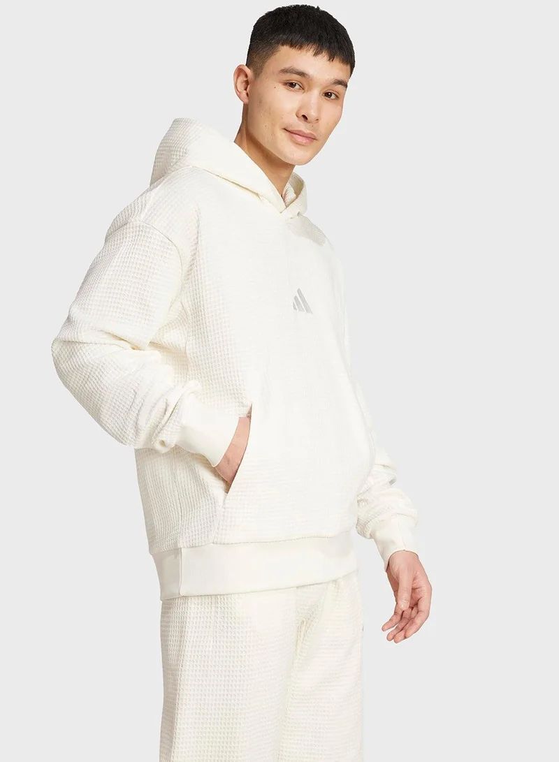 Adidas All Szn Waffle Knit Hoodie