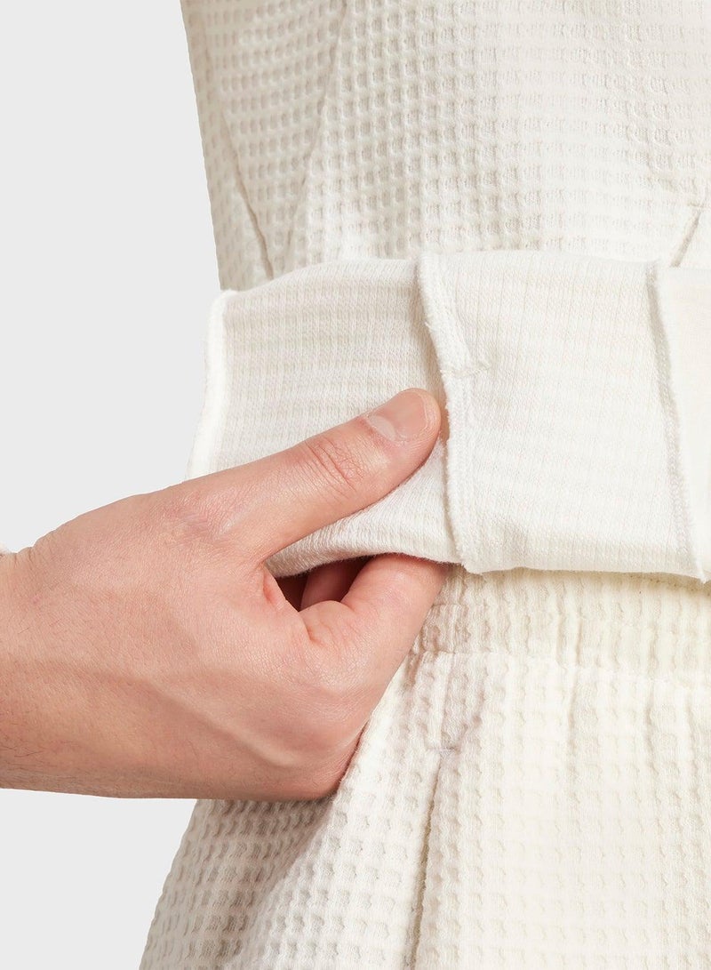 Adidas All Szn Waffle Knit Hoodie - Image 5