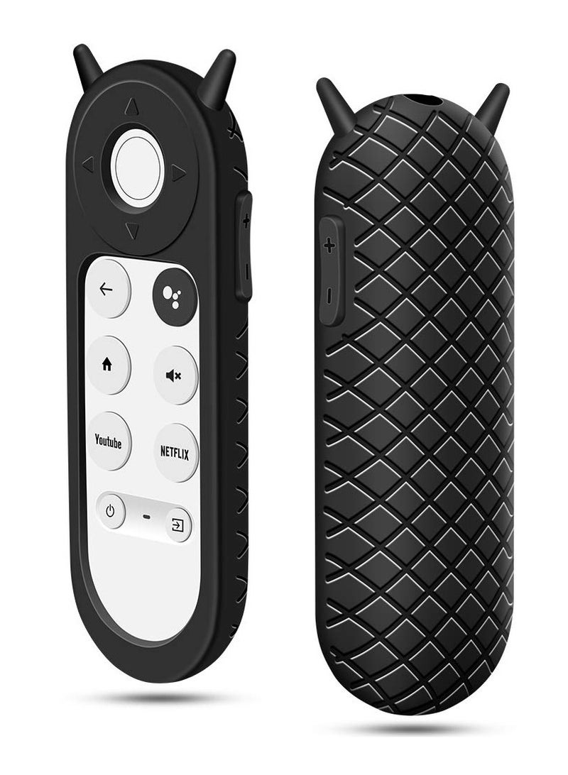 KASTWAVE حافظة لجهاز Chromecast، واقي حماية عن بعد لجهاز Google TV 2020 Voice، غطاء مقاوم للصدمات ومضاد للانزلاق لجهاز التحكم عن بعد Google Voice، حامل سيليكون - Image 1