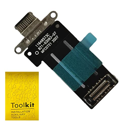 TPhaelay Dock Connector for iPad Pro 11 inch 3rd 4th Gen A2377 A2301 A2759 A2435 iPad Pro 129 5th 6th Generation A2378 A2379 A2436 A2764 2021 2022 Charging Port Replacement Flex CableBlack - Image 1