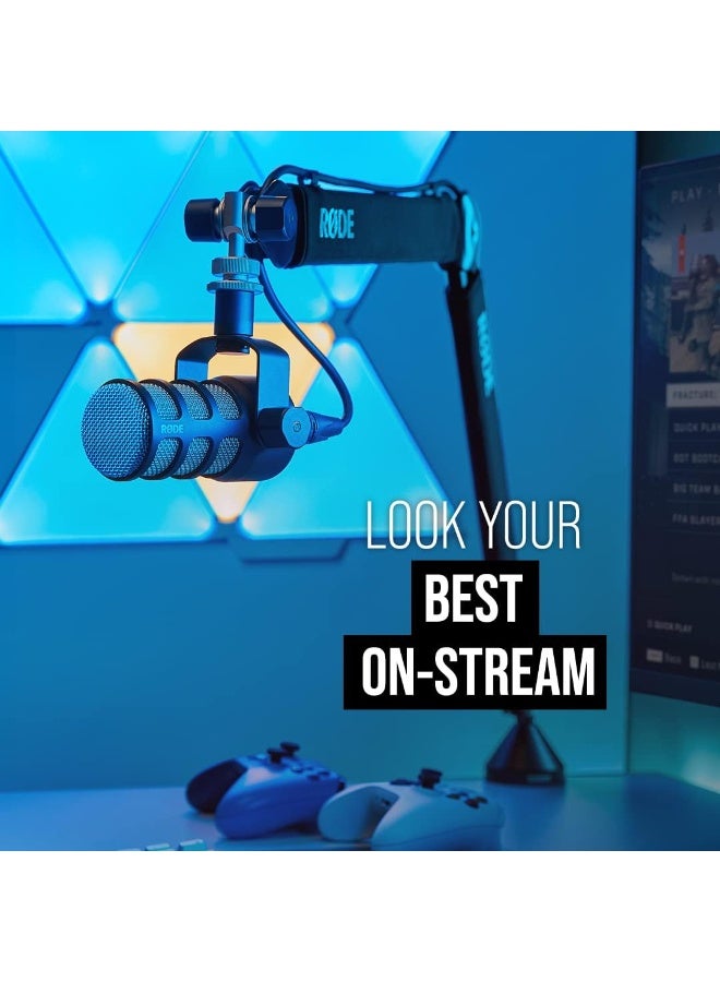 RODE RØDE PodMic Broadcasting Quality Dynamic Microphone with Integrated Swivel Mount for Podcasting, Streaming, Gaming and Voice Recording (Black) - Image 4