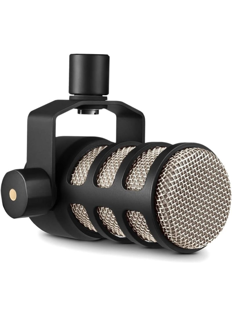 RODE RØDE PodMic Broadcasting Quality Dynamic Microphone with Integrated Swivel Mount for Podcasting, Streaming, Gaming and Voice Recording (Black) - Image 1