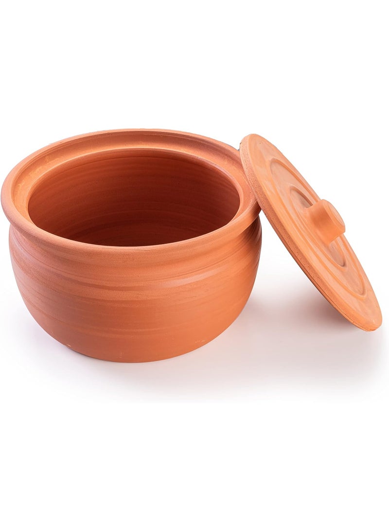 luksYol LuksYol Handmade Clay Cooking Pot – Turkish Natural Clay Pot for Healthy & Eco‑Friendly Cooking – Oven, Microwave & Dishwasher Safe – Available in Natural, Blue, Brown, Black, Green, Turquoise – Sizes: D20×L9 cm, D24×L12 cm, D27×L14 cm, D31×L16 cm – Ideal for soups, stews, casseroles, side dishes, appetizers, and family meals – Crafted in Turkey using traditional artisan techniques with 100% natural, BPA‑free clay – Chemical‑free, sturdy, heat‑retaining, chip‑resistant – Perfect gift for weddings, housewarmings, or eco‑conscious cooks – Enhances flavor, warmth, and presentation, stylishly integrating into modern or rustic kitchens – LuksYol premium heritage cookware – durable, sustainable, food‑safe, beautiful colors, healthy cooking upgrade  - Image 1