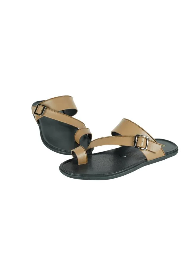 barjeel uno 008-3427 Barjeel Uno Mens Arabic Sandals 8016125 Khaki