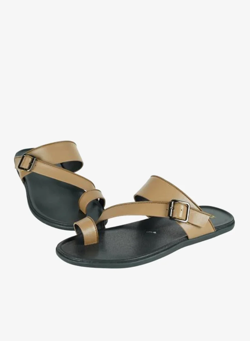 Barjeel Uno Khaki 008-3427 Barjeel Uno Mens Arabic Sandals 8016125 Khaki for Men | Best Price UAE