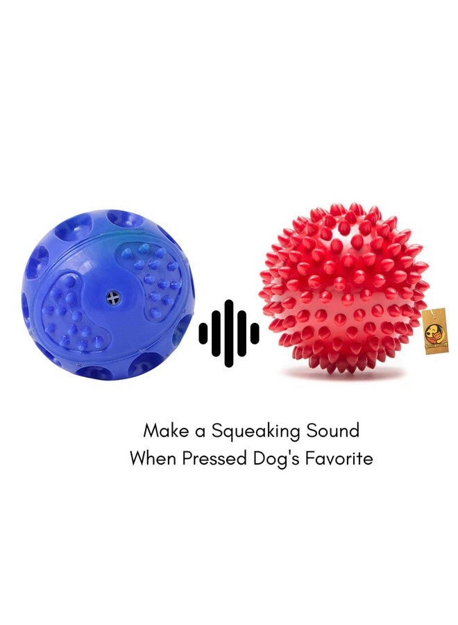 مجموعة كرات المضغ والحبل لتحفيز التسنين للكلاب الصغيرة والمتوسطة الحجم (عبوة 6 في 1 وكرات مضغ واحدة مقاس 3 بوصات خالية من العظام) (مجموعة من 6) | (قد يختلف اللون) - Image 5