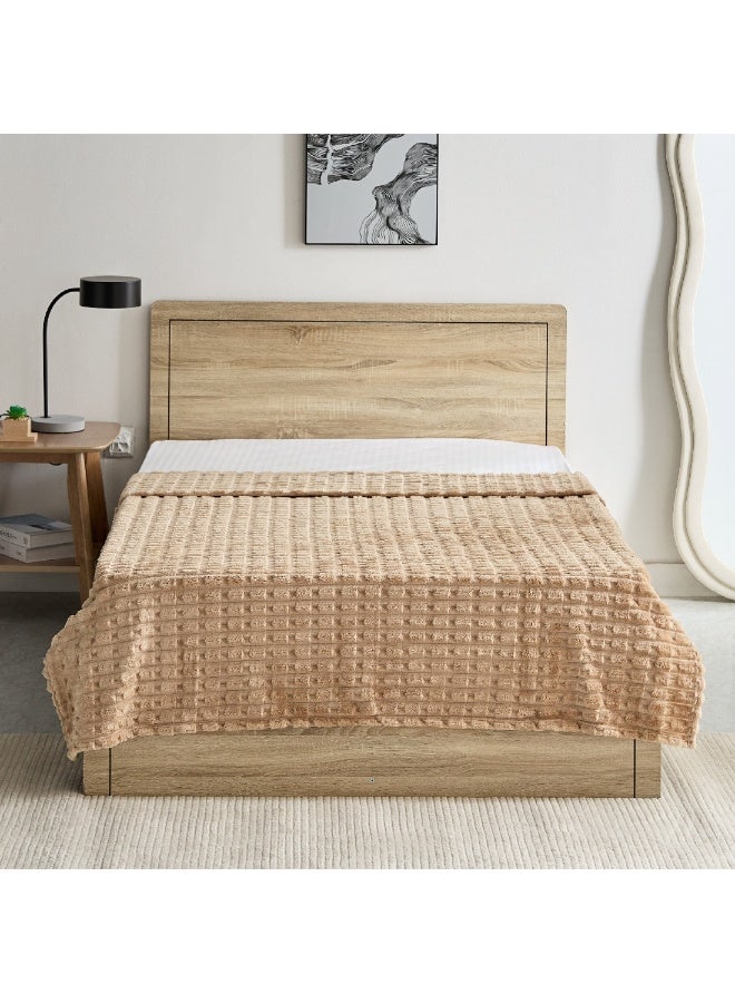 Home Box Delft Jacquard Flannel Twin Blanket 200 x 150 cm  - Image 2