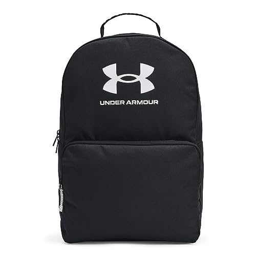 UNDER ARMOUR حقيبة ظهر أندر أرمور للجنسين - بالغين لودون، (001) أسود/أسود/أبيض، مقاس واحد يناسب معظم الأحجام - Image 3