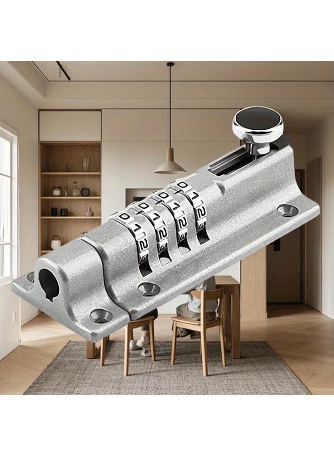 Black Heavy Duty Zinc Alloy Smart Door Lock Keyless Entry Waterproof Rustproof - Image 5