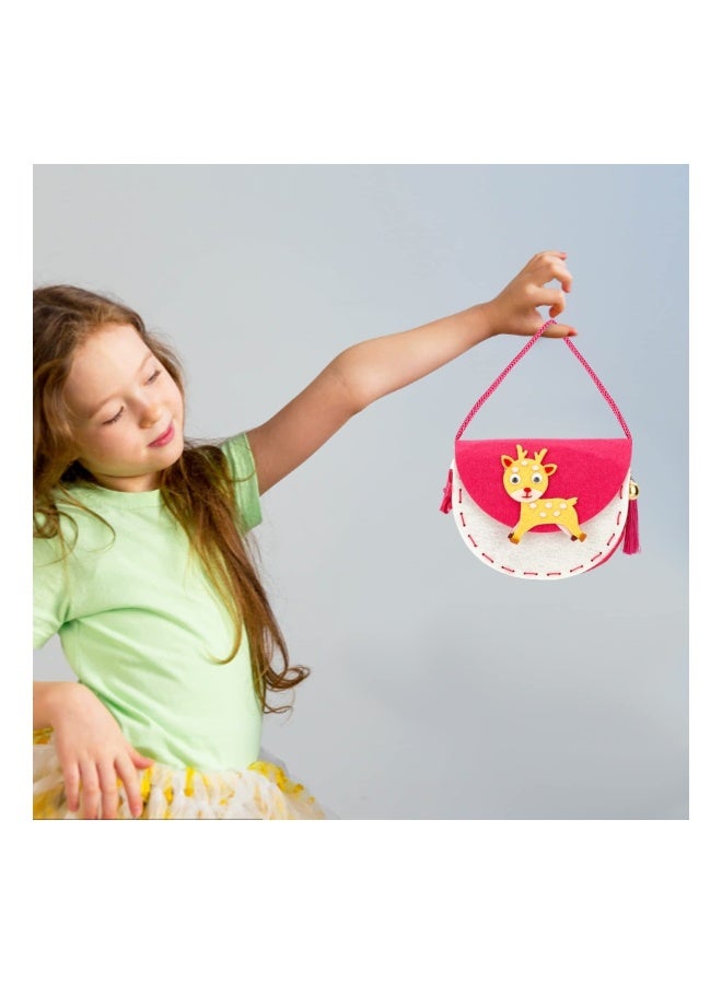 DIY Animal Theme Handmade bags, Sew Your Own Purses, Nonwoven Craft Sewing Play Gift, Beginners Sewing Kit for Kids with Safety Needle - Image 4
