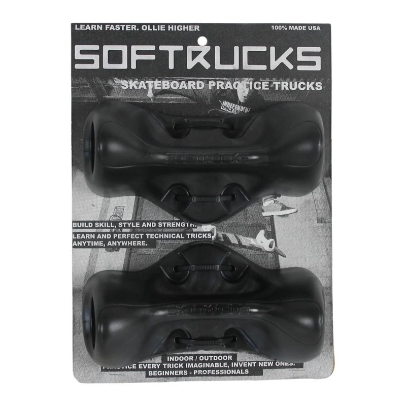 Softrucks Pair Skateboard Trucks (Set of 2), Black, One Size (TR-SFTR-BLK) - Image 1