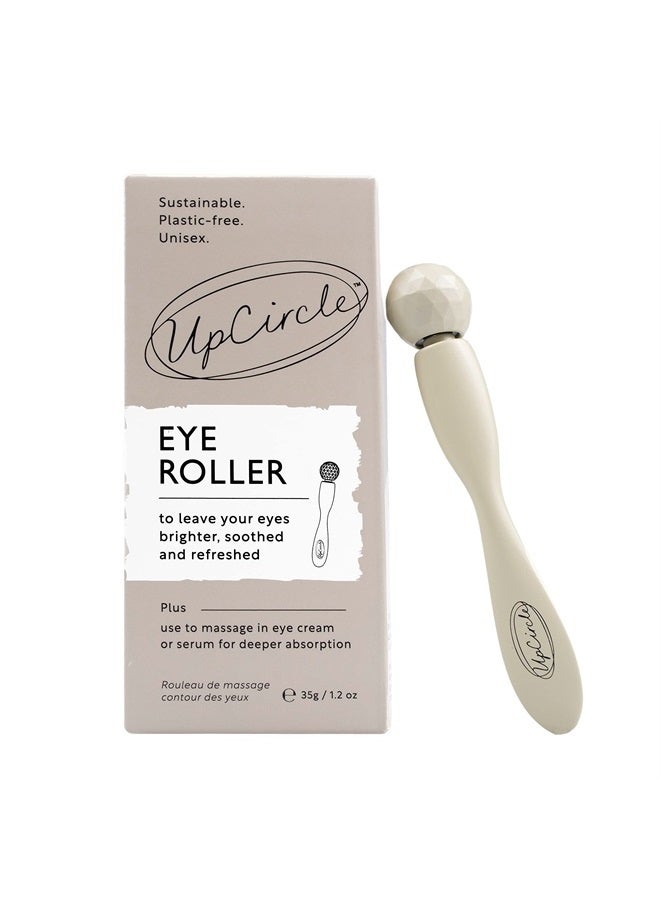 UpCircle Eye Roller 1pc – Metal + Plastic-Free – For Dark Circles + Puffy Eyes – With Cooling Effect to Boost Circulation For Healthy Glow – Sustainable + Unisex