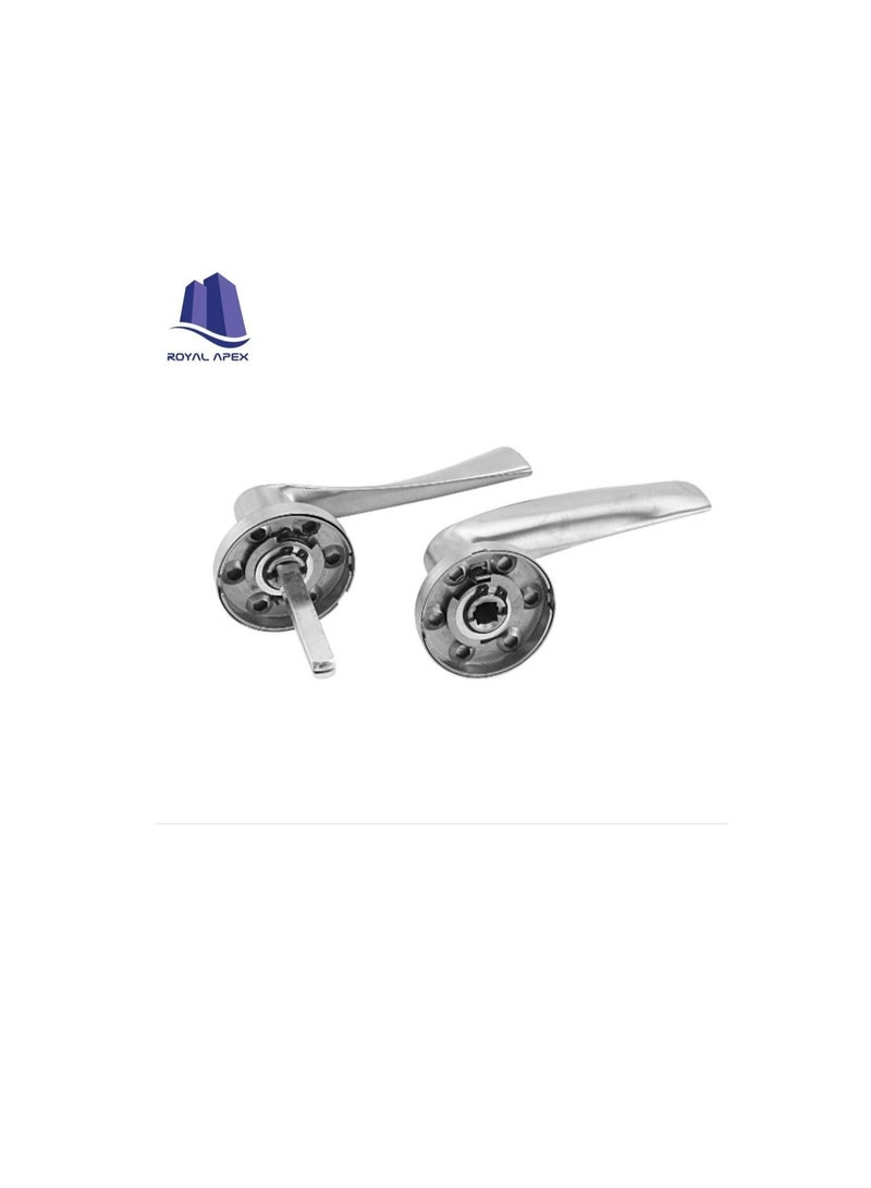 Mortise Rosette Hollow Lever Handle - Door Handles | Firm Grasp | Rotate Door Lock | Interior | Satin Nickel Finish | 304 Stainless Steel | Premium Quality For All Internal Doors.  - Image 2