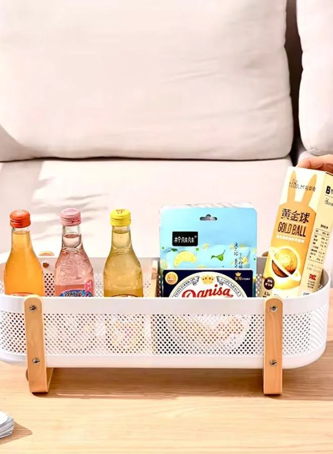 Casa Quesera wooden Handle storage - white