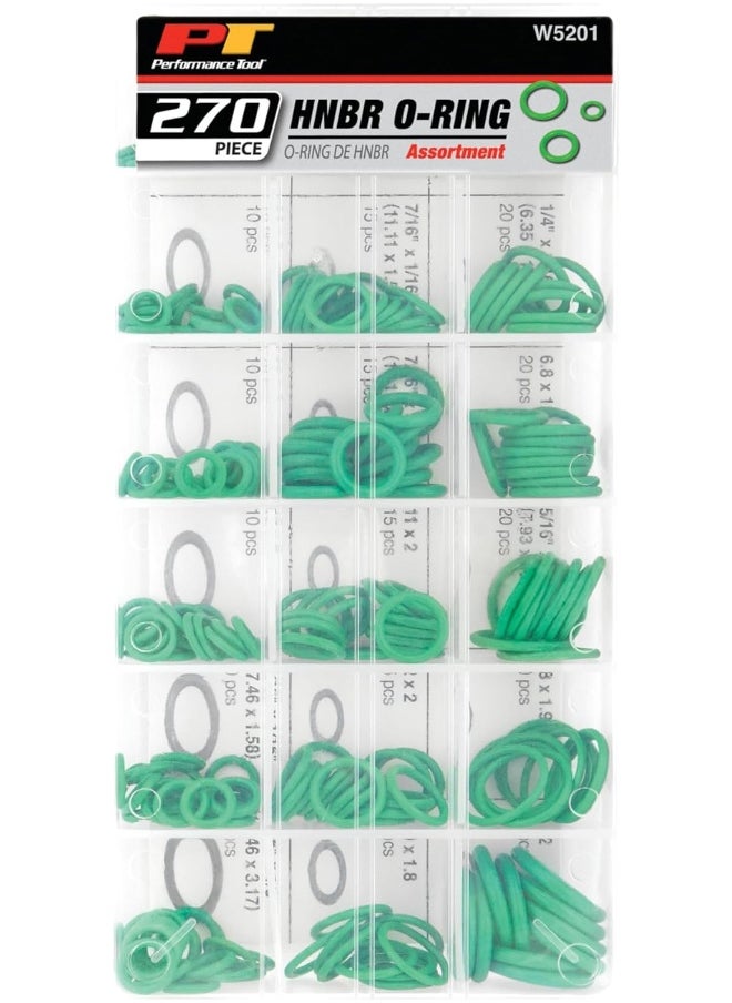 Performance Tool W5201 Hnbr O-Ring Assortment In Organizing Case For Vehicle And Tool Repair (270-Pieces)  - Image 3